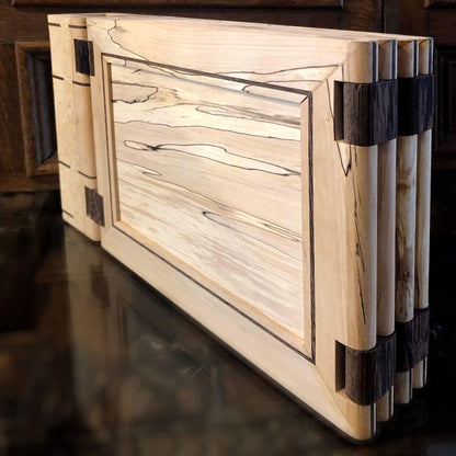 DM Screen by BlackBear Workshops - DnD - D&D - Unique and customizable design - Durable and Premium Quality - Made by hand - Exotic Hardwwod - Spalted Maple