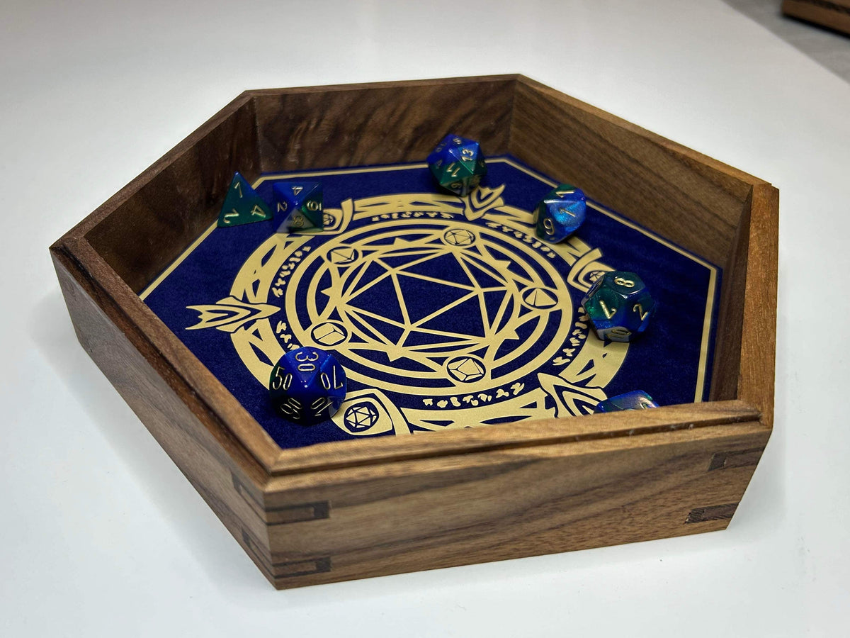 Walnut wenge dicetray