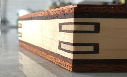 Customizable Regular Dice Tray from BlackBear Workshops - Handcrafted from exotic hardwood - Walnut maple mahogany